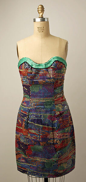 Dress, Fabrice (American, born Haiti, 1951–1998), silk, plastic, American 