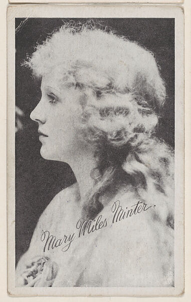 Mary Miles Minter from Kromo Gravure "Leading Moving Picture Stars" (W623), Kromo Gravure Photo Company, Detroit, Michigan, Commercial photolithograph 