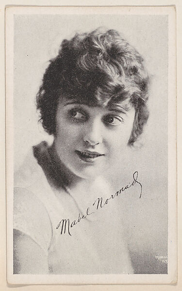 Mabel Normand from Kromo Gravure "Leading Moving Picture Stars" (W623), Kromo Gravure Photo Company, Detroit, Michigan, Commercial photolithograph 