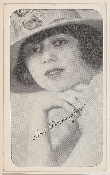 Ann Pennington from Kromo Gravure "Leading Moving Picture Stars" (W623), Kromo Gravure Photo Company, Detroit, Michigan, Commercial photolithograph 