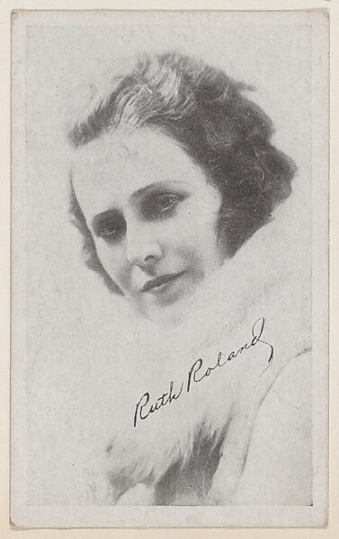 Ruth Roland from Kromo Gravure "Leading Moving Picture Stars" (W623), Kromo Gravure Photo Company, Detroit, Michigan, Commercial photolithograph 