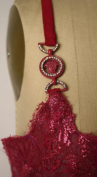 Evening dress, Gianni Versace (Italian, founded 1978), synthetic fiber, Italian