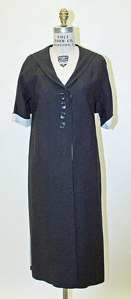 Coat, Rudi Gernreich (American (born Austria), Vienna 1922–1985 Los Angeles, California), linen, silk, American 