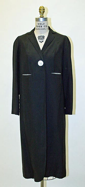 Coat, Rudi Gernreich (American (born Austria), Vienna 1922–1985 Los Angeles, California), linen, cotton, American 