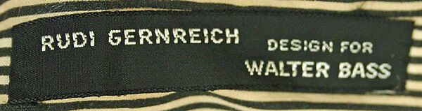 Coat, Rudi Gernreich (American (born Austria), Vienna 1922–1985 Los Angeles, California), linen, cotton, American