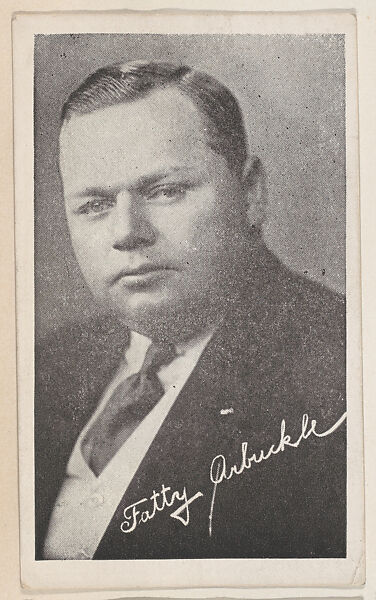 Fatty Arbuckle from Kromo Gravure "Leading Moving Picture Stars" (W623), Kromo Gravure Photo Company, Detroit, Michigan, Commercial photolithograph 