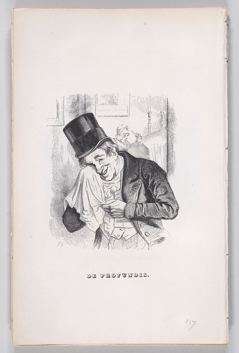 De Profundis, from "The Complete Works of Béranger", J. J. Grandville (French, Nancy 1803–1847 Vanves), Wood engraving 