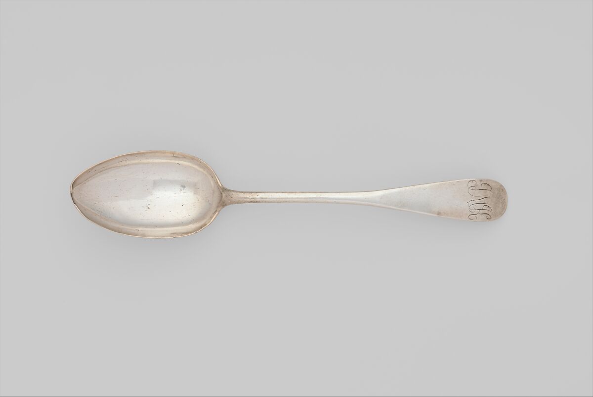 Table Spoon, Paul Revere Jr. (American, Boston, Massachusetts 1734–1818 Boston, Massachusetts), Silver, American 