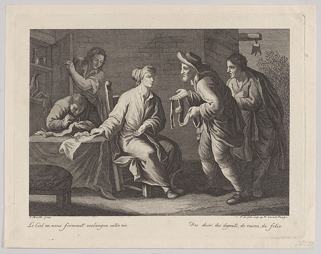 Scene with tailors and beggars