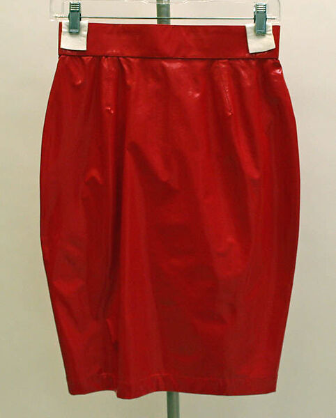 Suit, Mugler (French, founded 1974), (a) cotton, plastic (polyurethane); (b) plastic (polyurethane), French