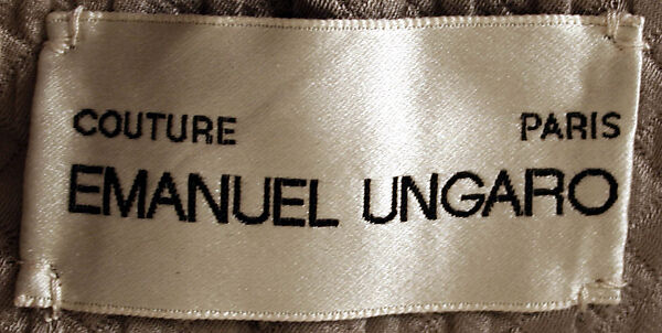 Coat, Emanuel Ungaro (French, 1933–2019), cashmere, French