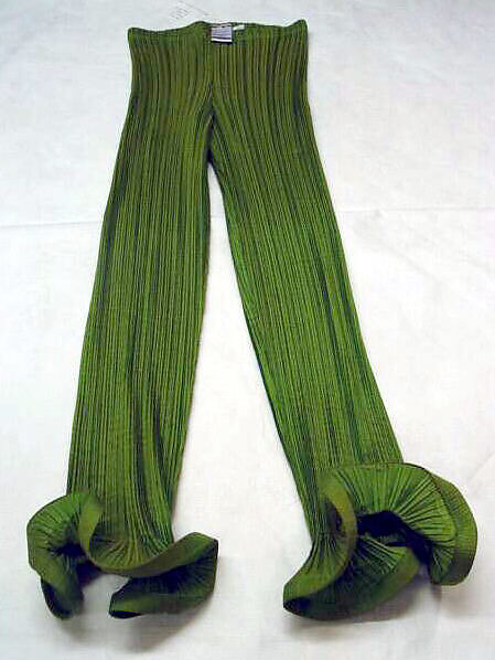Trousers, Issey Miyake (Japanese, 1938–2022), polyester, Japanese