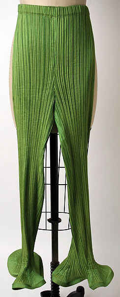 Trousers, Issey Miyake (Japanese, 1938–2022), polyester, Japanese 