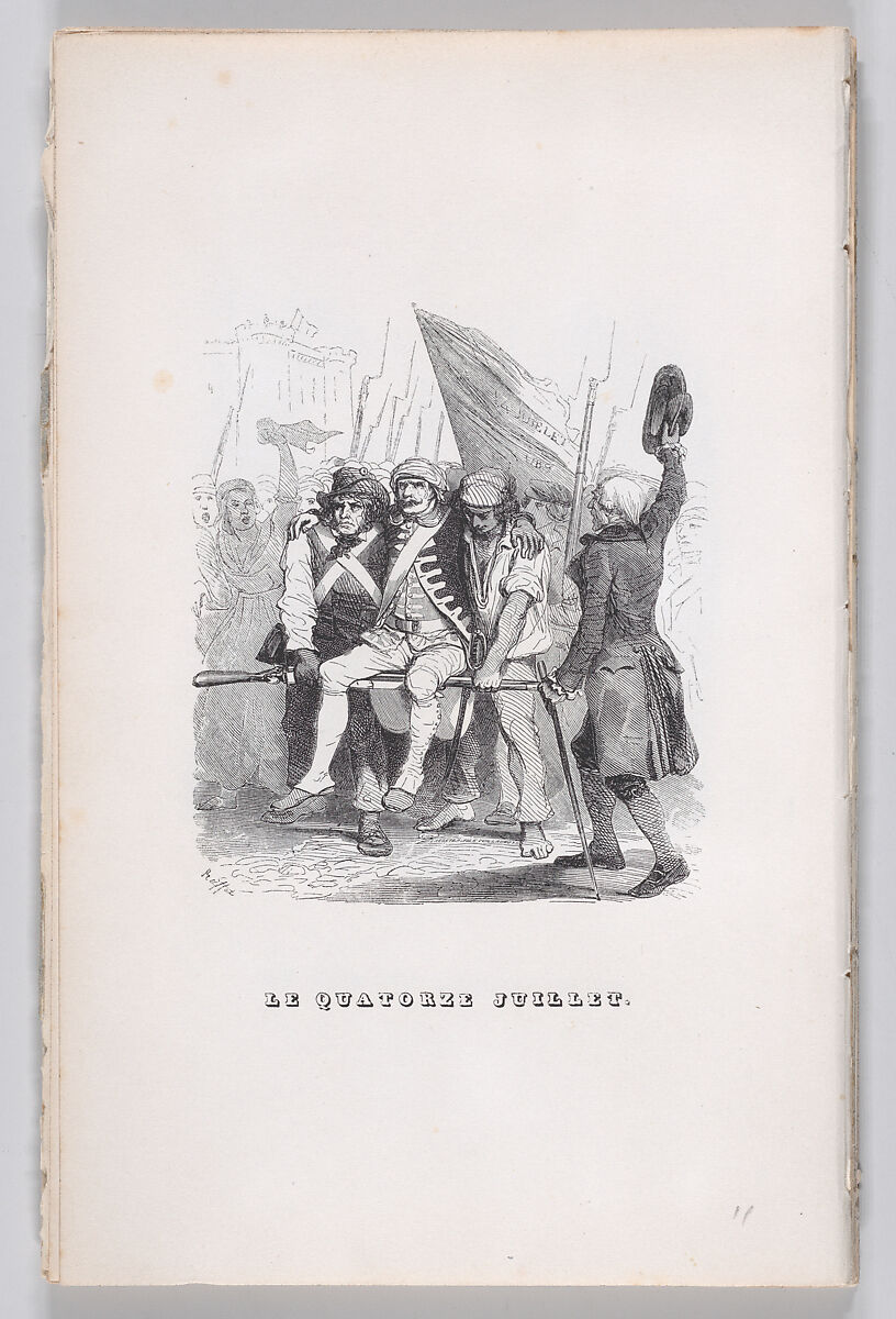 July Fourteenth, from "The Complete Works of Béranger", Auguste Raffet (French, Paris 1804–1860 Genoa), Wood engraving 