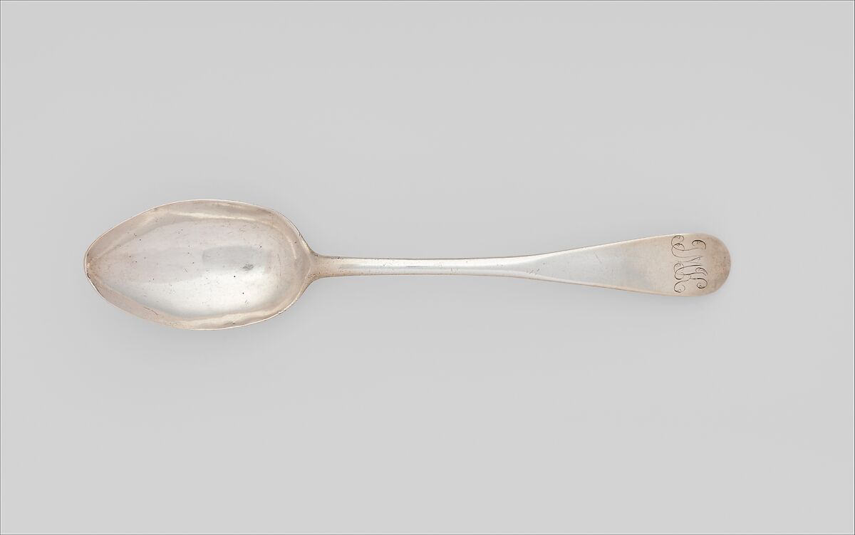 Table Spoon, Paul Revere Jr. (American, Boston, Massachusetts 1734–1818 Boston, Massachusetts), Silver, American 