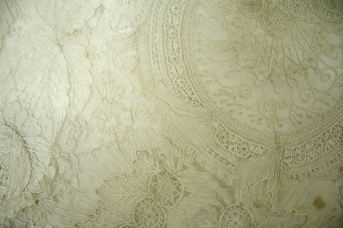 Wedding veil, linen, Belgian