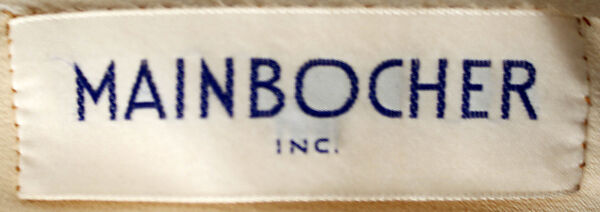 Evening dress, Mainbocher (French and American, founded 1930), silk, American