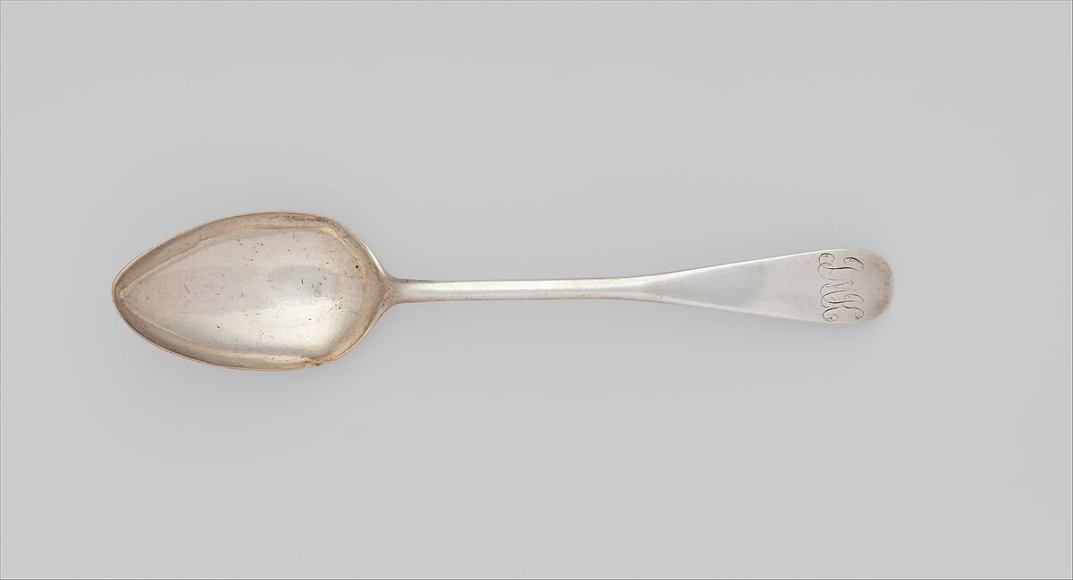 Table Spoon, Paul Revere Jr. (American, Boston, Massachusetts 1734–1818 Boston, Massachusetts), Silver, American 