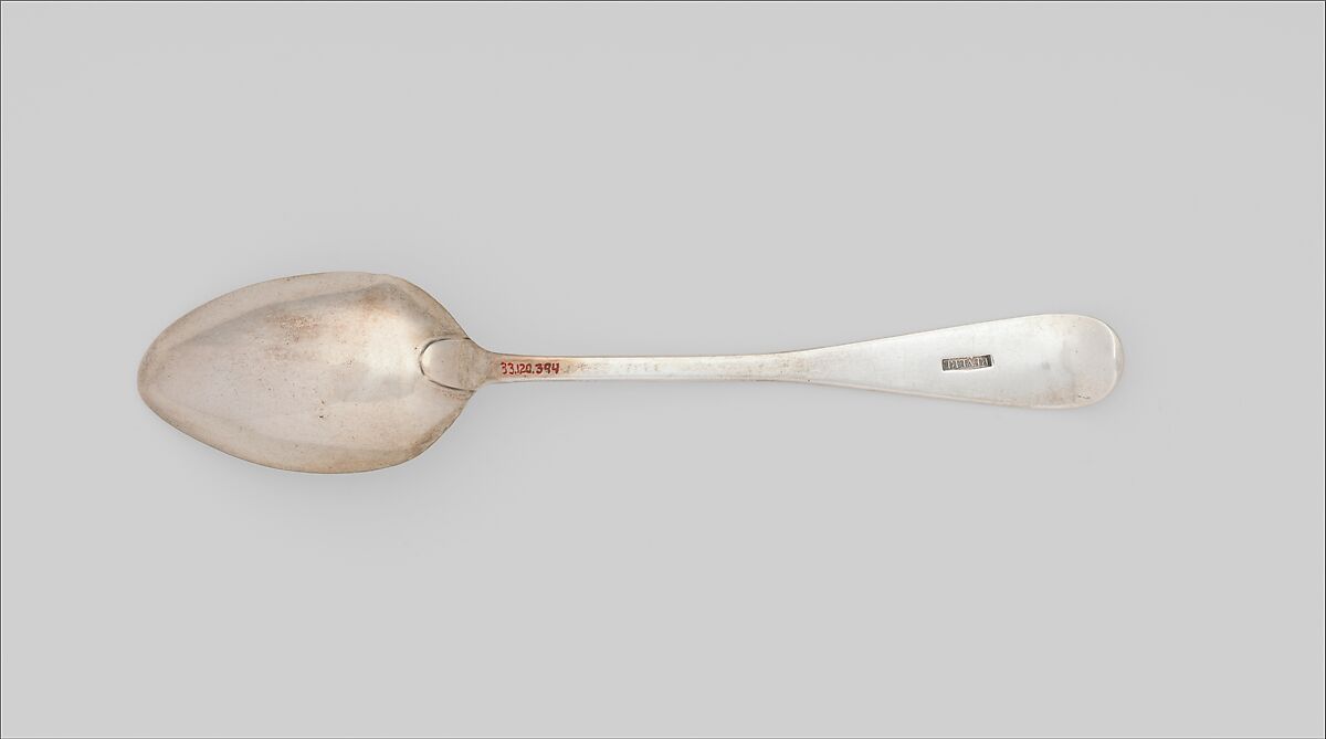 Table Spoon, Paul Revere Jr. (American, Boston, Massachusetts 1734–1818 Boston, Massachusetts), Silver, American