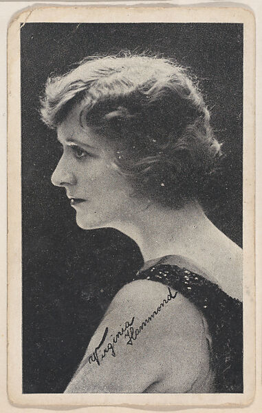 Virginia Hammond from Kromo Gravure "Leading Moving Picture Stars" (W623), Kromo Gravure Photo Company, Detroit, Michigan, Commercial photolithograph 
