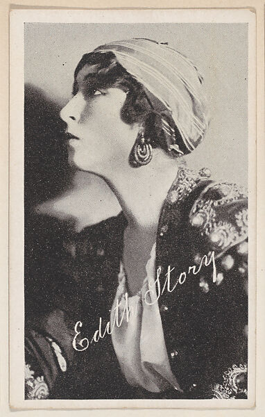 Edith Story from Kromo Gravure "Leading Moving Picture Stars" (W623), Kromo Gravure Photo Company, Detroit, Michigan, Commercial photolithograph 