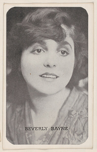 Beverly Bayne from Kromo Gravure "Leading Moving Picture Stars" (W623), Kromo Gravure Photo Company, Detroit, Michigan, Commercial photolithograph 