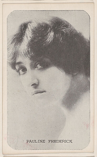 Pauline Frederick from Kromo Gravure "Leading Moving Picture Stars" (W623), Kromo Gravure Photo Company, Detroit, Michigan, Commercial photolithograph 