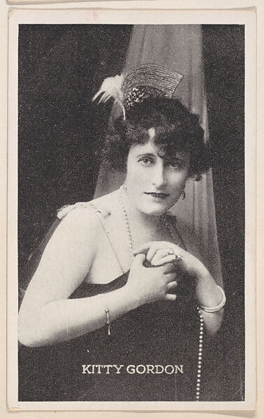 Kitty Gordon from Kromo Gravure "Leading Moving Picture Stars" (W623), Kromo Gravure Photo Company, Detroit, Michigan, Commercial photolithograph