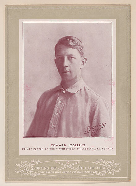 Edward Collins from Sporting Life Cabinets (W600), Sporting Life, Commercial photolithograph 
