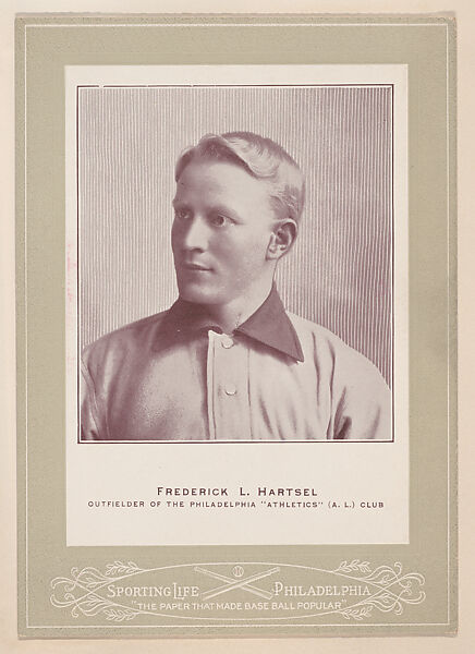 Frederick L. Hartsel from Sporting Life Cabinets (W600), Sporting Life, Commercial photolithograph 
