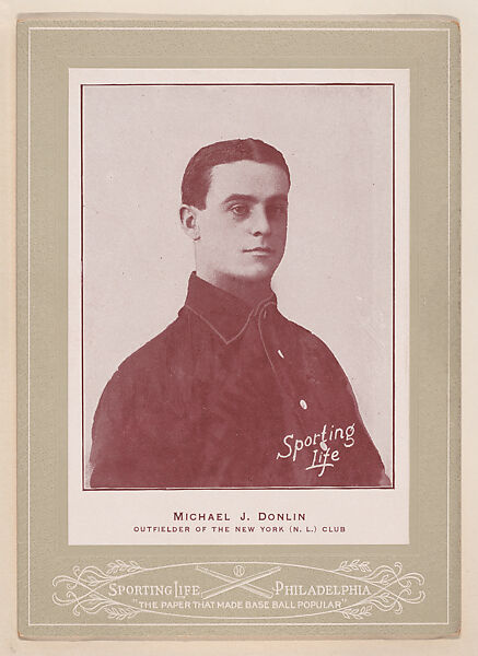 Michael J. Donlin from Sporting Life Cabinets (W600), Sporting Life, Commercial photolithograph 