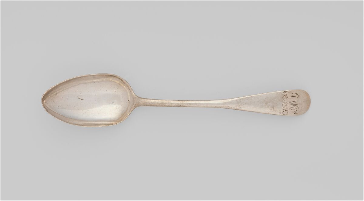 Table Spoon, Paul Revere Jr. (American, Boston, Massachusetts 1734–1818 Boston, Massachusetts), Silver, American 