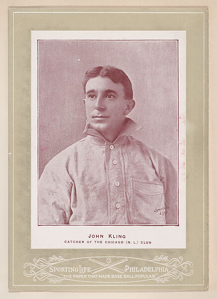 John Kling from Sporting Life Cabinets (W600), Sporting Life, Commercial photolithograph 