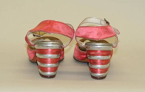 Shoes, Bally of Switzerland (Swiss, founded 1810), silk, leather, Swiss
