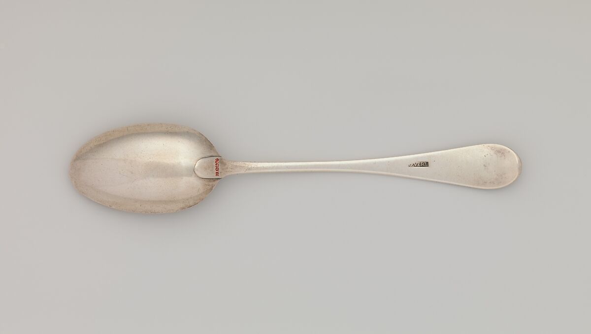 Table Spoon, Paul Revere Jr. (American, Boston, Massachusetts 1734–1818 Boston, Massachusetts), Silver, American