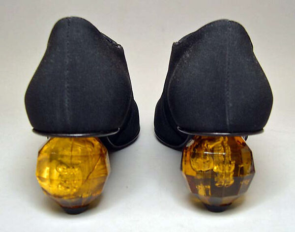 Shoes, Agnès b. (French, founded 1975), leather, elastic, plastic, silk, French