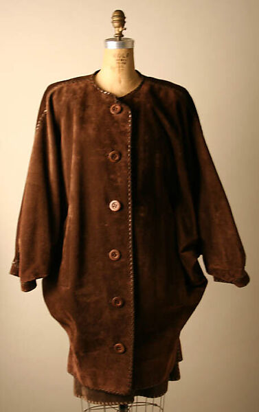 Ensemble, Yves Saint Laurent (French, founded 1961), suede, leather, French 