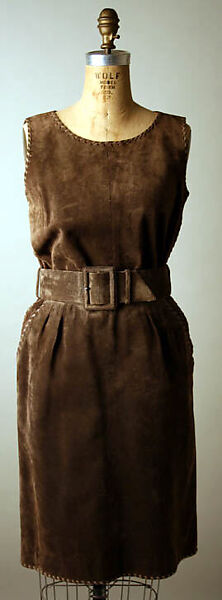 Ensemble, Yves Saint Laurent (French, founded 1961), suede, leather, French
