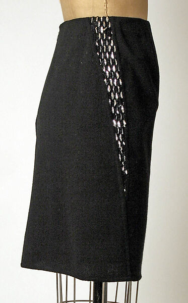 Evening ensemble, Geoffrey Beene (American, Haynesville, Louisiana 1927–2004 New York), wool, synthetic fiber, American