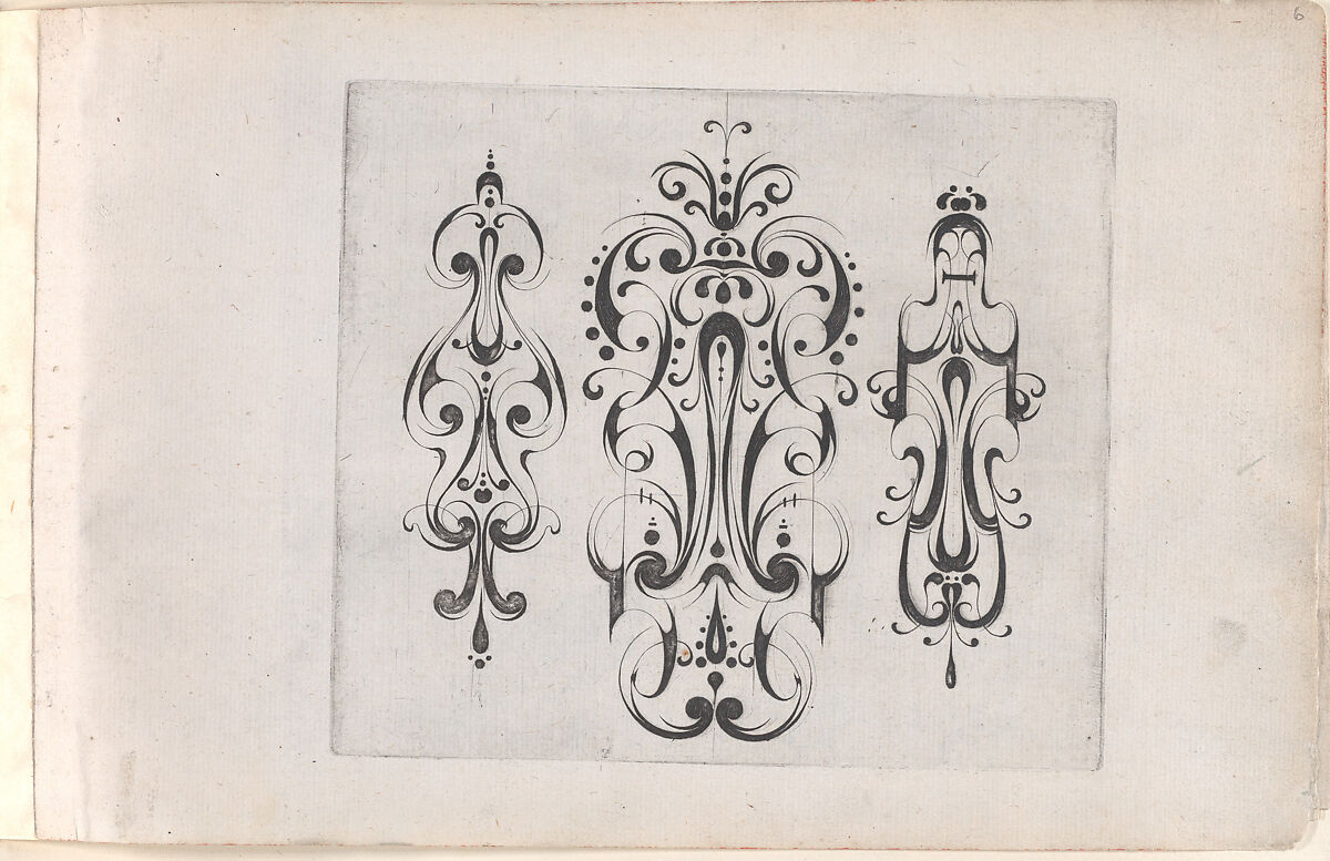 Plate from "Grateske voer golt smeden Schrijnwerkers Ende andere des nodich hebbende", Meinert Gelijs (Dutch, active ca. 1610–1630), Blackwork 