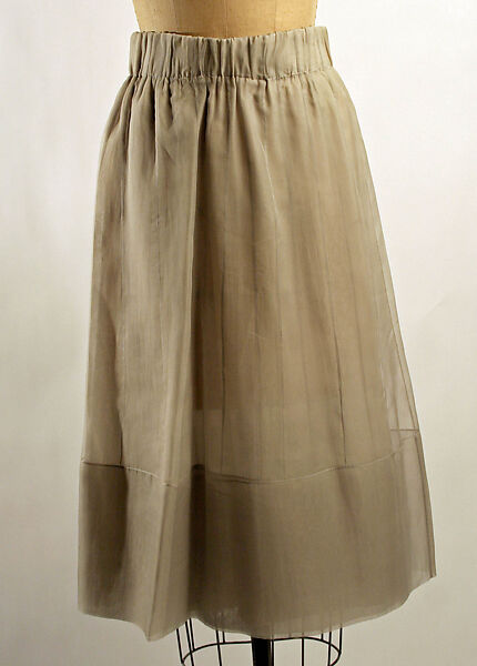 Ensemble, Louis Vuitton Co. (French, founded 1854), (a) rubberized cotton; (b) silk; (c, d) leather, French