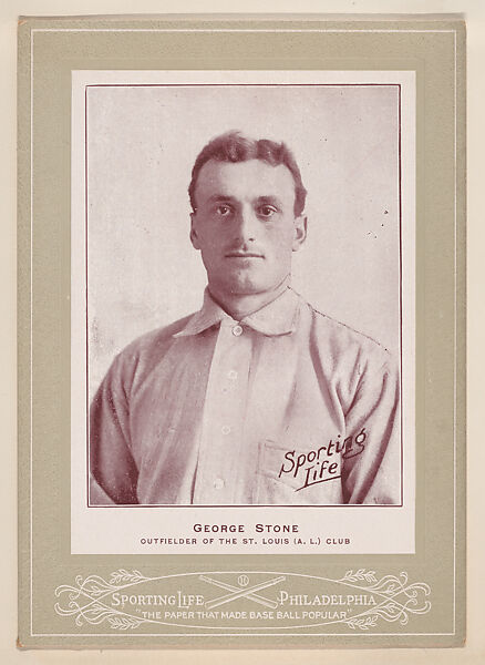 George Stone from Sporting Life Cabinets (W600), Sporting Life, Commercial photolithograph 