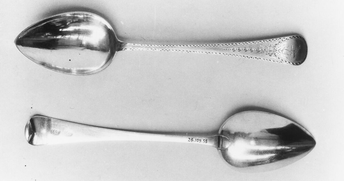 Table Spoon, Marked by D. O., Silver, American 