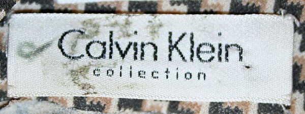 Ensemble, Calvin Klein, Inc. (American, founded 1968), (a) rayon; (b) wool, American