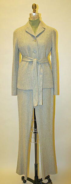 Ensemble, Calvin Klein, Inc. (American, founded 1968), (a–e) cashmere; (f, g) suede, American