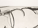 Where the Ceiling Meets the Floor, Dan Rizzie (American, born 1951), Etching and drypoint on chine collé