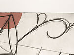 Where the Ceiling Meets the Floor, Dan Rizzie (American, born 1951), Etching and drypoint on chine collé