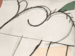 Where the Ceiling Meets the Floor, Dan Rizzie (American, born 1951), Etching and drypoint on chine collé
