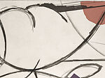 Where the Ceiling Meets the Floor, Dan Rizzie (American, born 1951), Etching and drypoint on chine collé