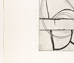 Where the Ceiling Meets the Floor, Dan Rizzie (American, born 1951), Etching and drypoint on chine collé